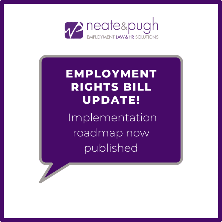 Employment Rights Bill implementation roadmap