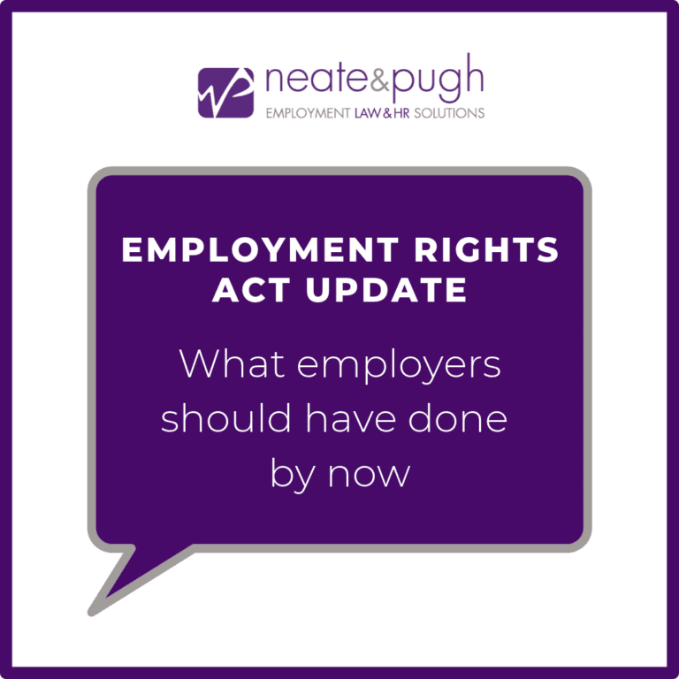 ERA - what employers should have done by now